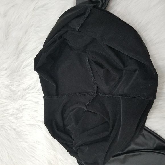 Black Faux Leather Leggings - Picture 13 of 15